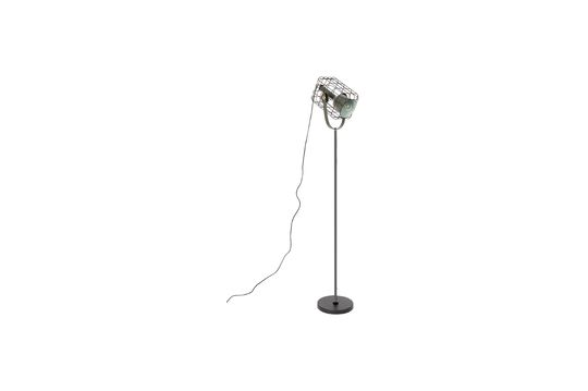 Cage Black Floor Lamp Clipped