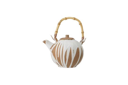 Camélia stoneware round teapot