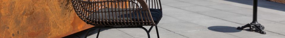 Material Details Cantik armchair in synthetic rattan