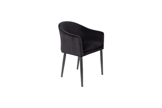 Catelyn Black Armchair Clipped