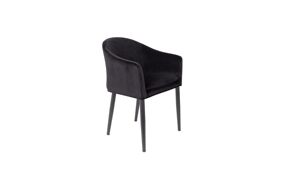 Catelyn Black Armchair White Label