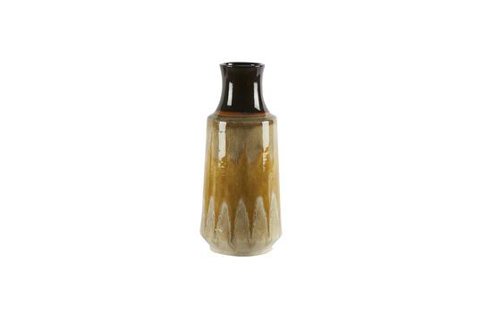 Ceramic vase Mustard Lava Clipped
