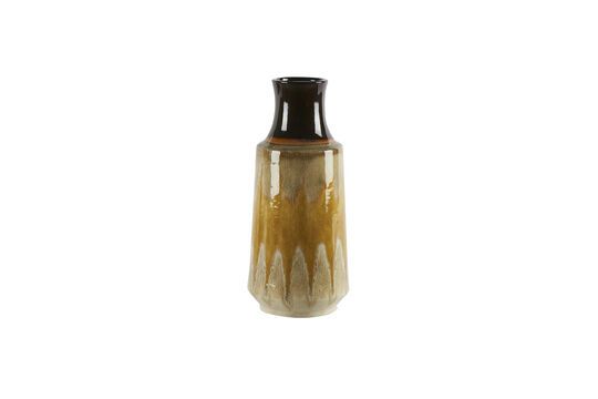Ceramic vase Mustard Lava Clipped