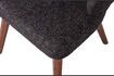 Miniature Chair in black mixed fabric Cape 8