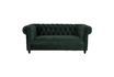 Miniature Chester Dark green velvet sofa 10