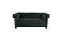 Miniature Chester Dark green velvet sofa Clipped