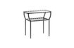 Miniature Chic black side table in iron and glass 3