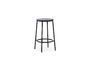 Miniature Circa Barstool 65 cm Black Steel Clipped