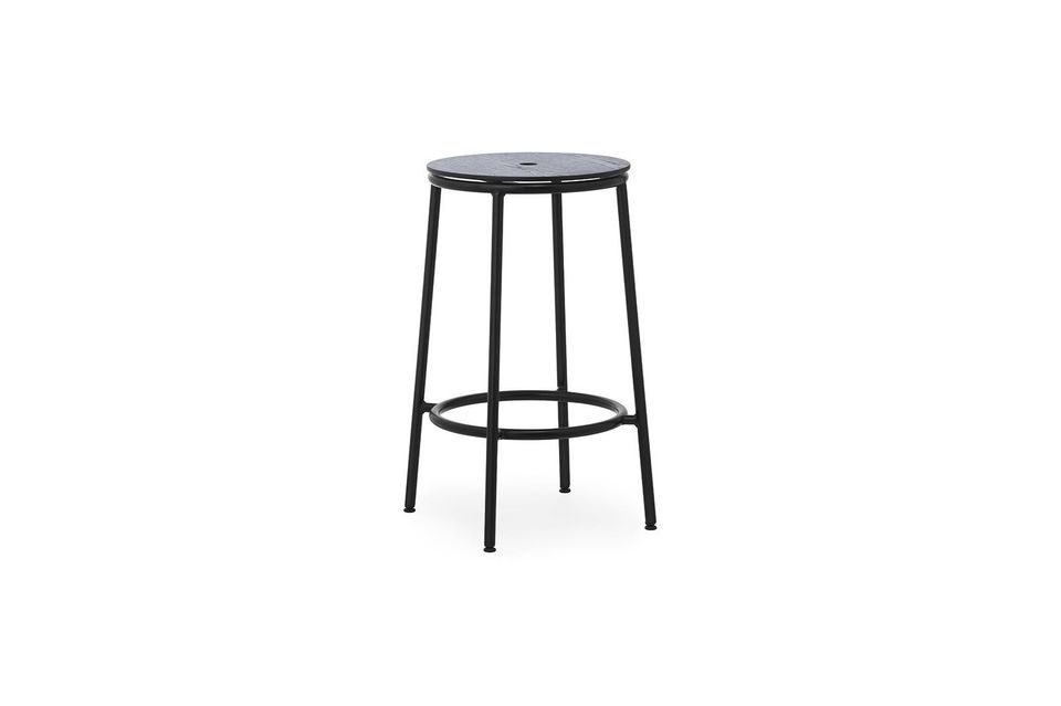 Circa Barstool 65 cm Black Steel Normann Copenhagen