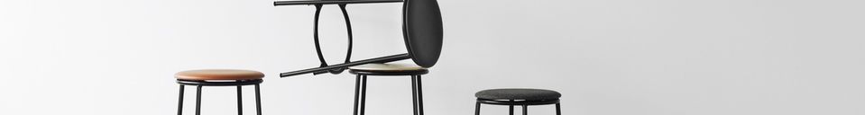 Material Details Circa Barstool 65 cm Black Steel