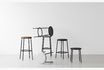 Miniature Circa Barstool 65 cm Black Steel 2