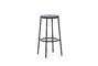 Miniature Circa Barstool 75 cm Black Steel Clipped