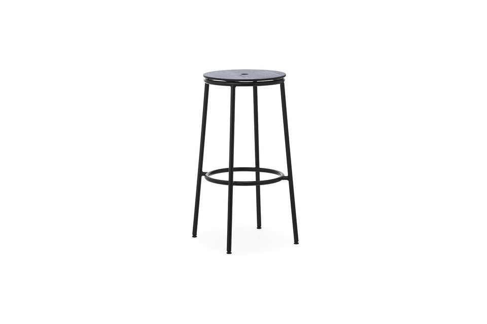 Circa Barstool 75 cm Black Steel Normann Copenhagen