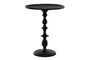 Miniature Classic black aluminium side table Clipped