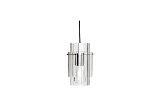 Clear glass ceiling light Ripple