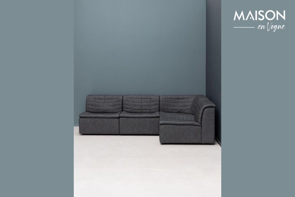 Choose elegance and comfort with the Clide Gray Fabric Armchair
