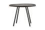 Miniature Coffee table in black mango wood Juco Clipped