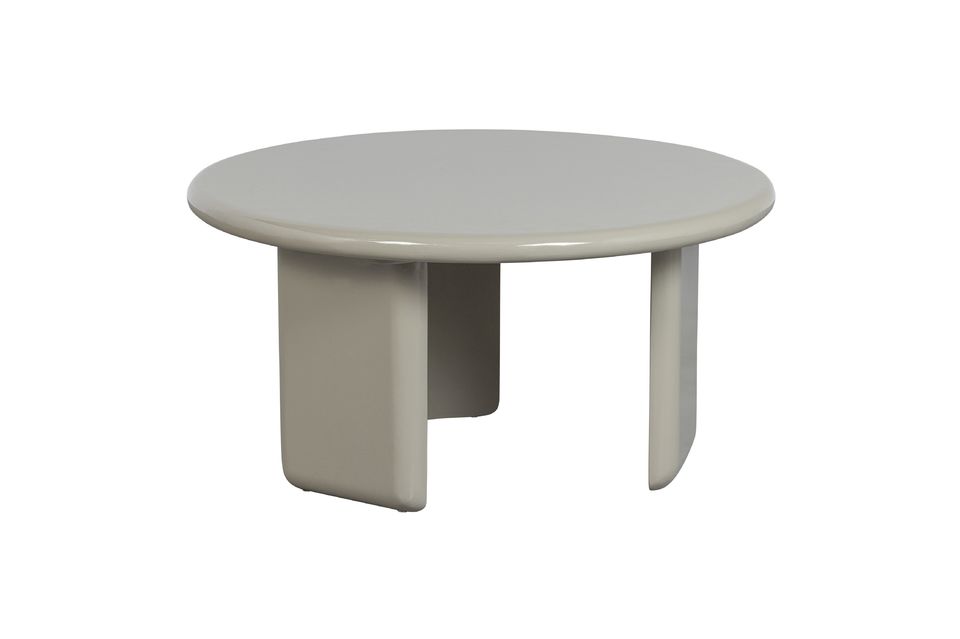 This coffee table is also available in a smaller size and organic shape