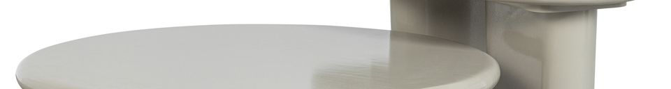 Material Details Coffee table in mango wood light gray Beach