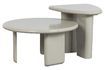 Miniature Coffee table in mango wood light gray Beach 4