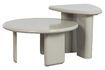 Miniature Coffee table in mango wood light gray Beach 3