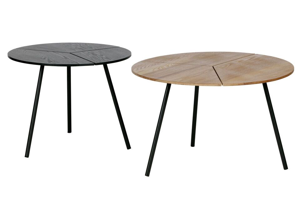 The Rodi side table, from the WOOD collection, fits perfectly in a modern and industrial interior