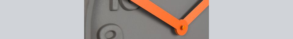 Material Details Concrete Time Clock orange