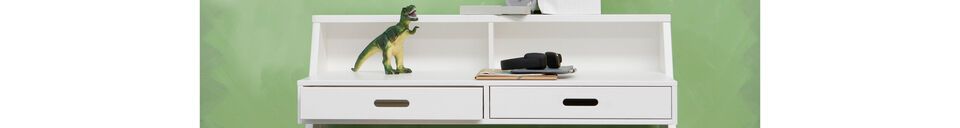Material Details Connect White Wooden Desk