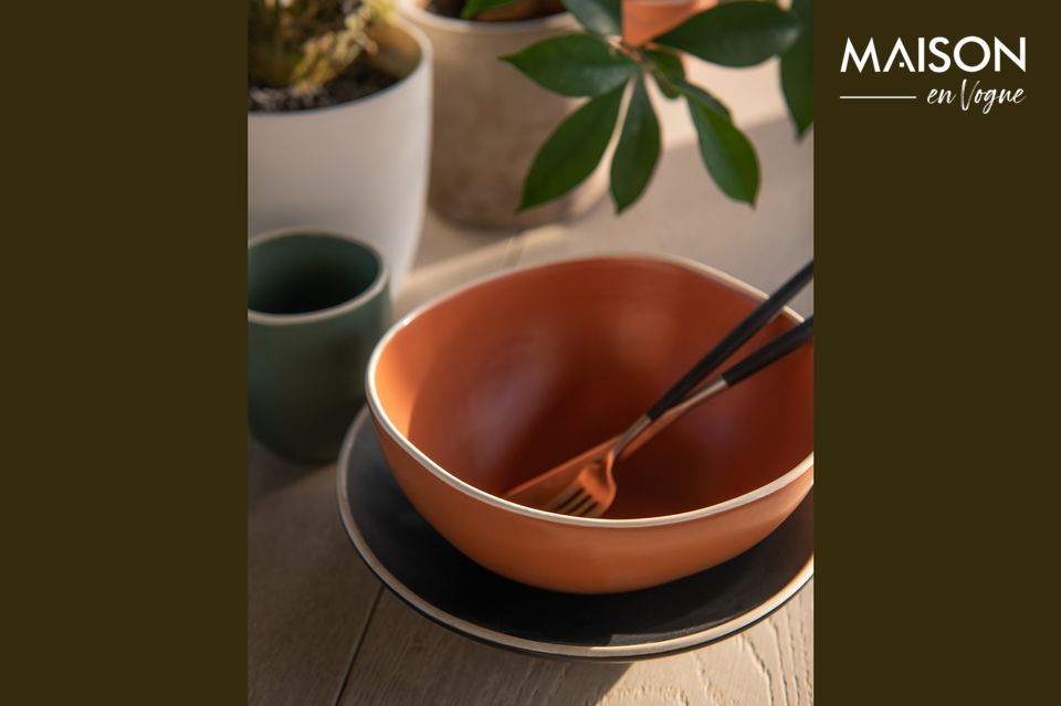 Coria terracotta stoneware bowl Athezza