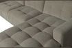 Miniature Corner sofa in light grey fabric Bar 6