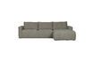 Miniature Corner sofa in light grey fabric Bar 1