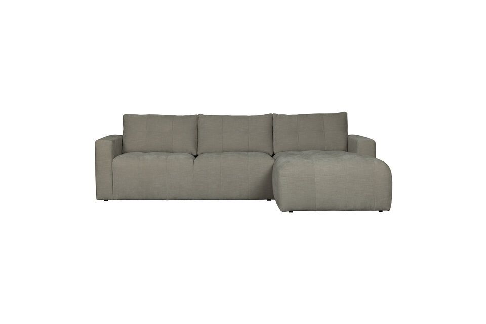 Corner sofa in light grey fabric Bar Vtwonen