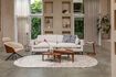 Miniature Cream fabric 3-seater sofa Summer 3