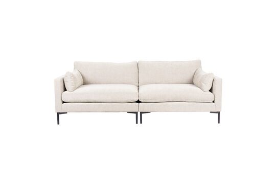 Cream fabric 3-seater sofa Summer Clipped