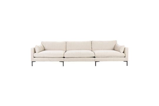 Cream fabric 4-seater sofa Summer Clipped