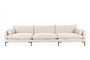 Miniature Cream fabric 4-seater sofa Summer Clipped