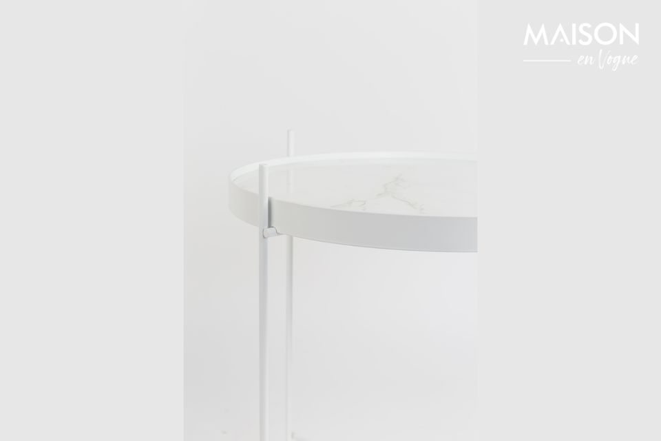 Cupid White Marble Side Table - 6