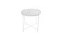 Miniature Cupid White Marble Side Table Clipped