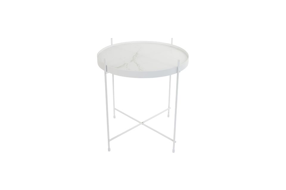 Cupid White Marble Side Table - 7