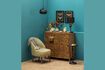 Miniature Cyrus green fabric armchair 2
