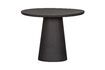 Miniature Damon brown clay fiber round dining table 1