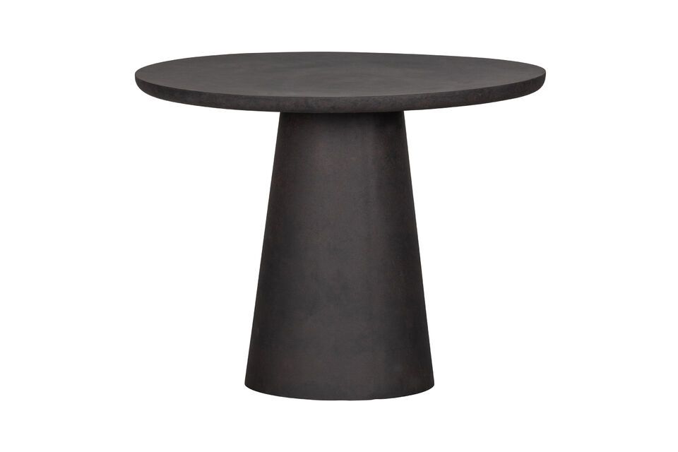 Damon brown clay fiber round dining table Woood