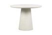 Miniature Damon white clay fiber round dining table 1