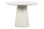 Miniature Damon white clay fiber round dining table Clipped