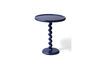 Miniature Dark blue aluminum side table Twister 3