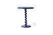Miniature Dark blue aluminum side table Twister 1