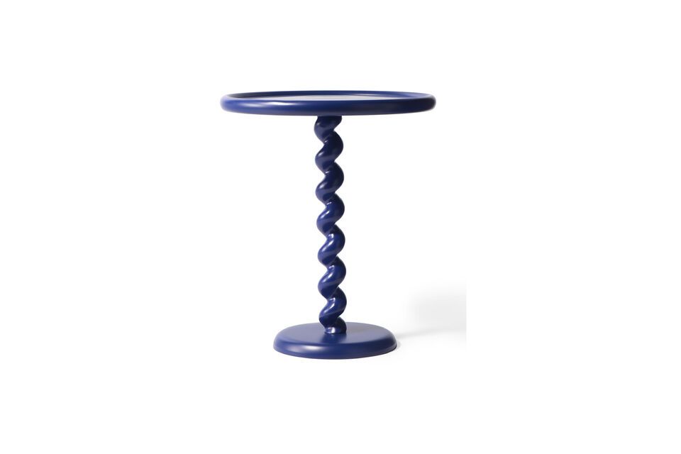 Dark blue aluminum side table Twister Pols Potten
