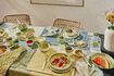 Miniature Dark blue cotton placemat Frivole 3