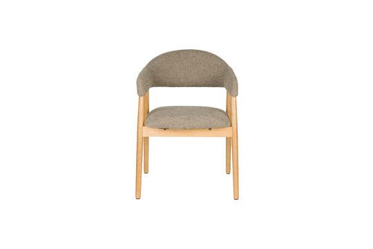 Dark brown fabric armchair Indy Clipped