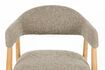 Miniature Dark brown fabric armchair Indy 11